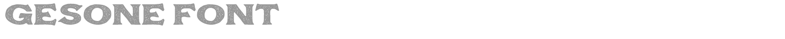 Gesone font preview